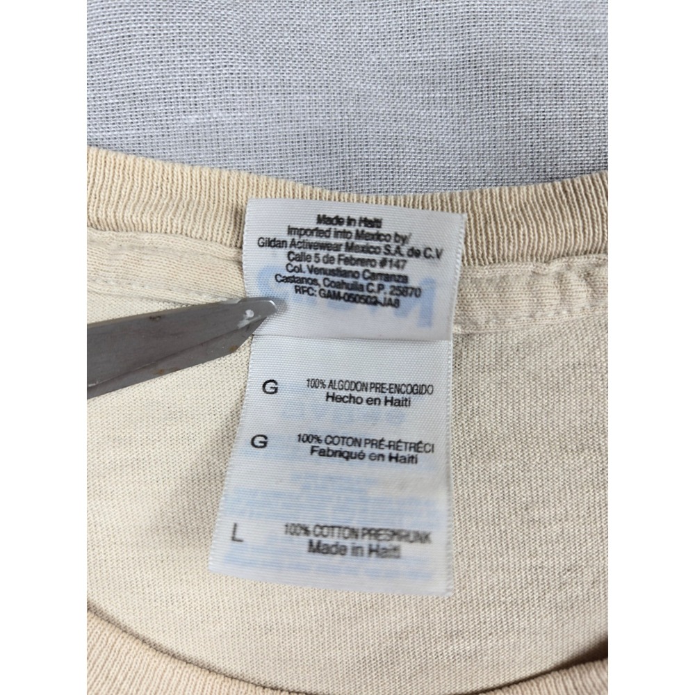 Gildan Ultra Cotton Mens ORielly Irish Pub Graphic T-Shirt Tan Large 2008 Logo - Picture 3 of 12